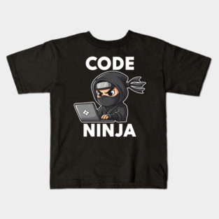 Code Ninja: Cute Programmer Bug Slayer Kids T-Shirt