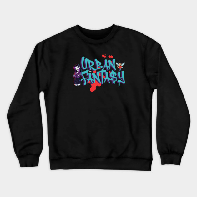 Urban Fantasy Genre Lover Crewneck Sweatshirt by H. R. Sinclair