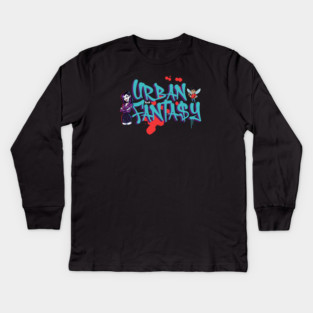 Urban Fantasy Genre Lover Kids Long Sleeve T-Shirt