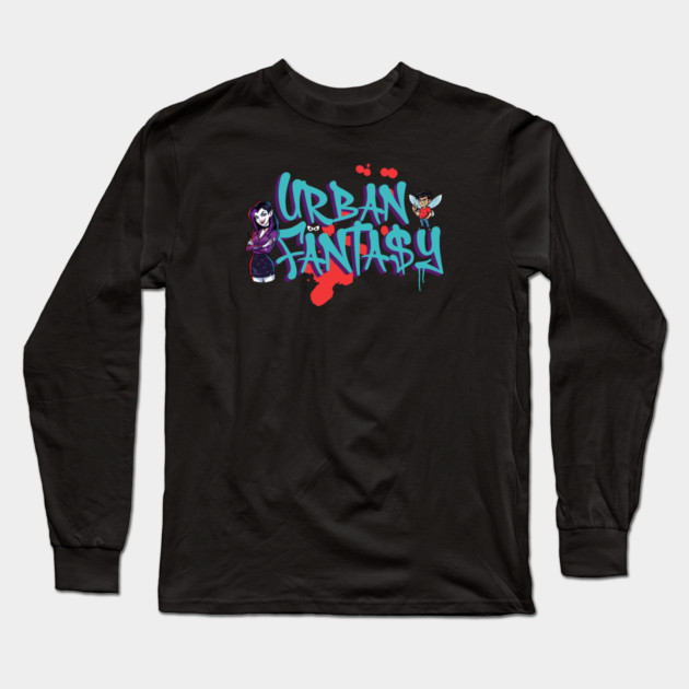 Urban Fantasy Genre Lover Long Sleeve T-Shirt by H. R. Sinclair