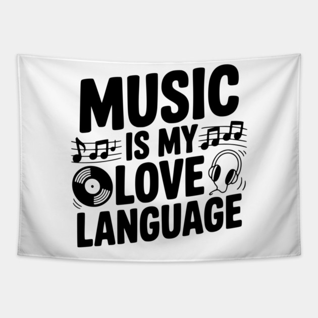 Music is my Love Language Tapestry by Frank Ring