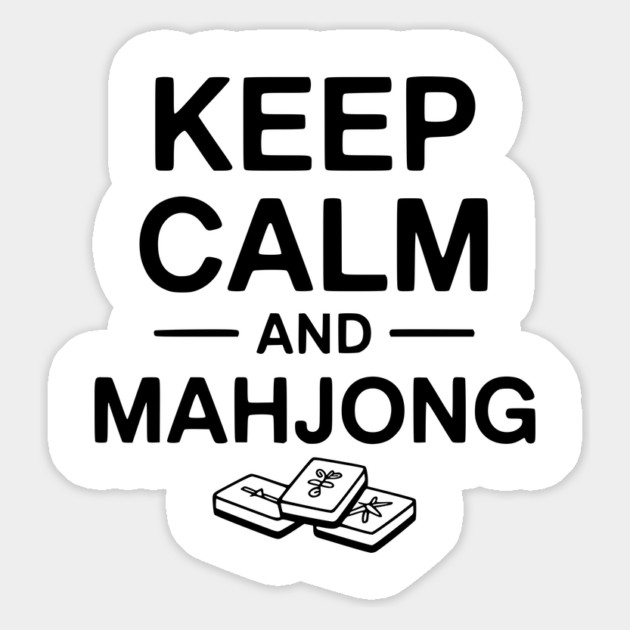 Keep Calm and Mahjong Magnet by Frank Ring