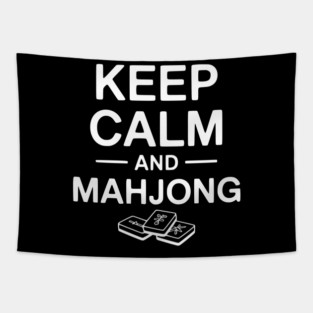 Keep Calm and Mahjong Tapestry