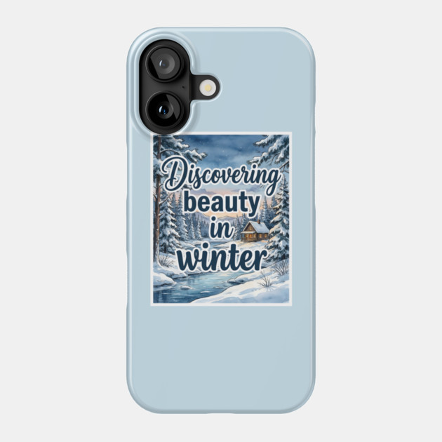 Winter Serenity in Snowy Landscapes Phone Case by Creatifly Graphic Tees