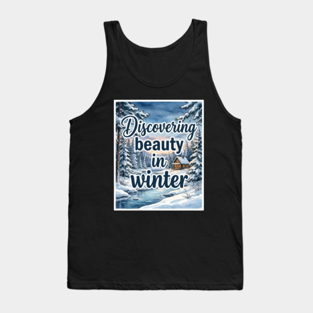 Winter Serenity in Snowy Landscapes Tank Top by Creatifly Graphic Tees