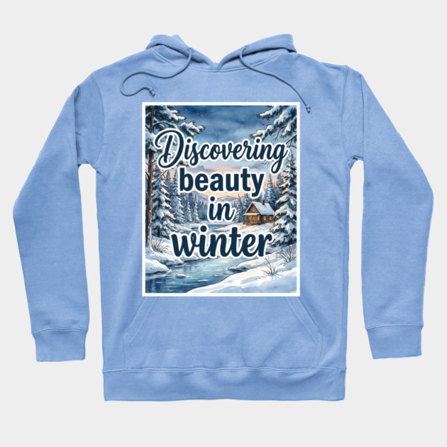 Winter Serenity in Snowy Landscapes Hoodie by Creatifly Graphic Tees