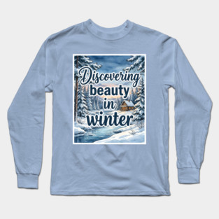 Winter Serenity in Snowy Landscapes Long Sleeve T-Shirt