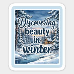 Winter Serenity in Snowy Landscapes Magnet