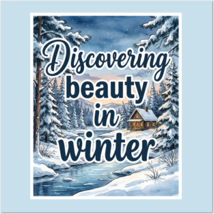 Winter Serenity in Snowy Landscapes Posters and Art