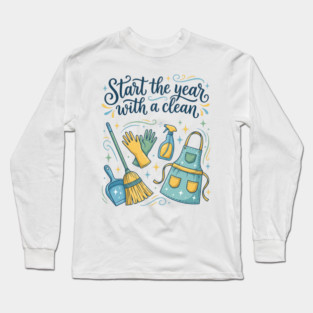 Start the Year with a Clean Long Sleeve T-Shirt
