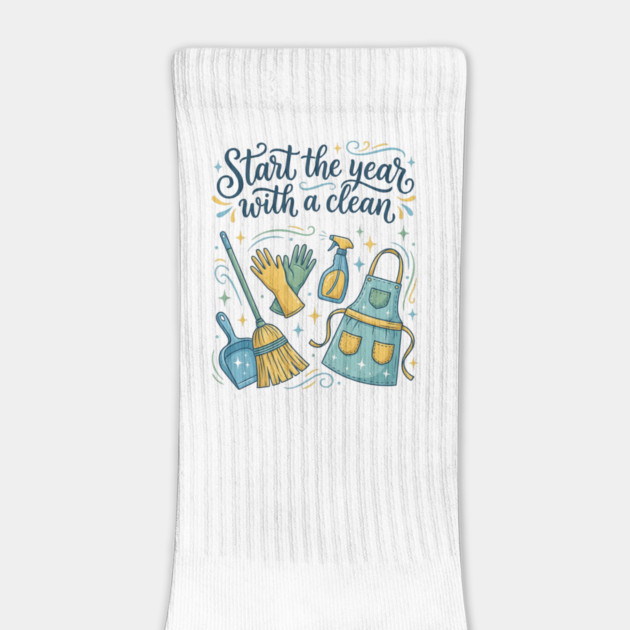 Start the Year with a Clean by Creatifly Graphic Tees