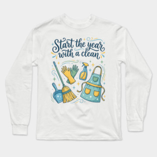 Start the Year with a Clean Long Sleeve T-Shirt