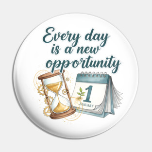 A New Day A New Opportunity Pin