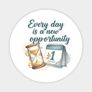 A New Day A New Opportunity Magnet