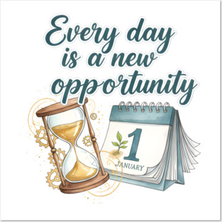 A New Day A New Opportunity Posters and Art