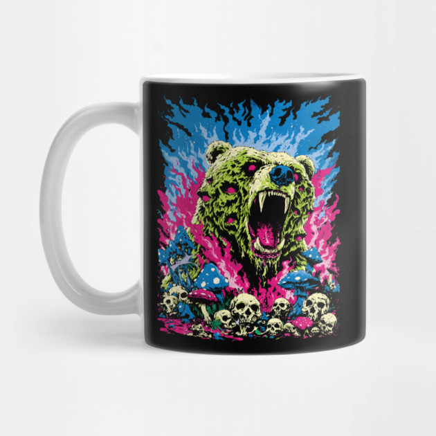 Psychedelic Demon Bear – Surreal Horror Fantasy Art by Carlos's Store 11
