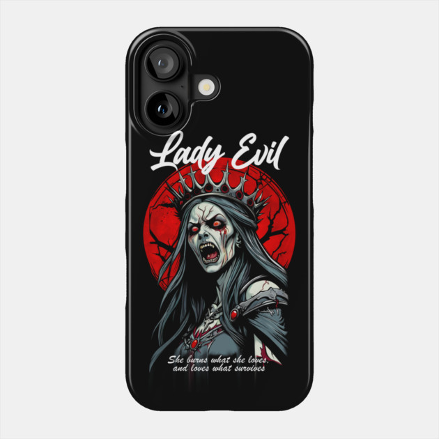 LADY EVIL Phone Case by artslaves