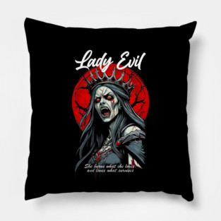 LADY EVIL Pillow