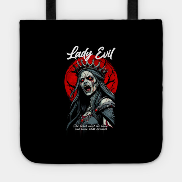 LADY EVIL Tote by artslaves