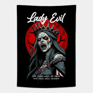 LADY EVIL Tapestry