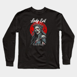LADY EVIL Long Sleeve T-Shirt