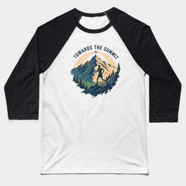 Towards the Summit Baseball T-Shirt by Creatifly Graphic Tees