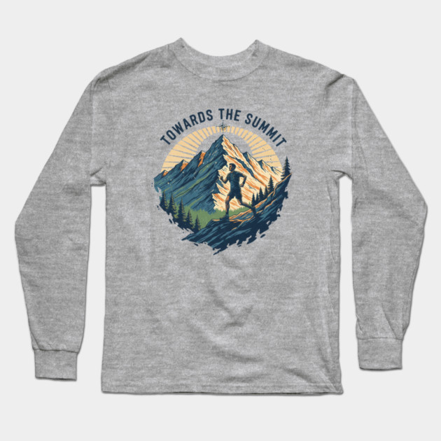Towards the Summit Long Sleeve T-Shirt by Creatifly Graphic Tees