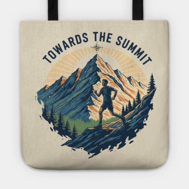 Towards the Summit Tote by Creatifly Graphic Tees