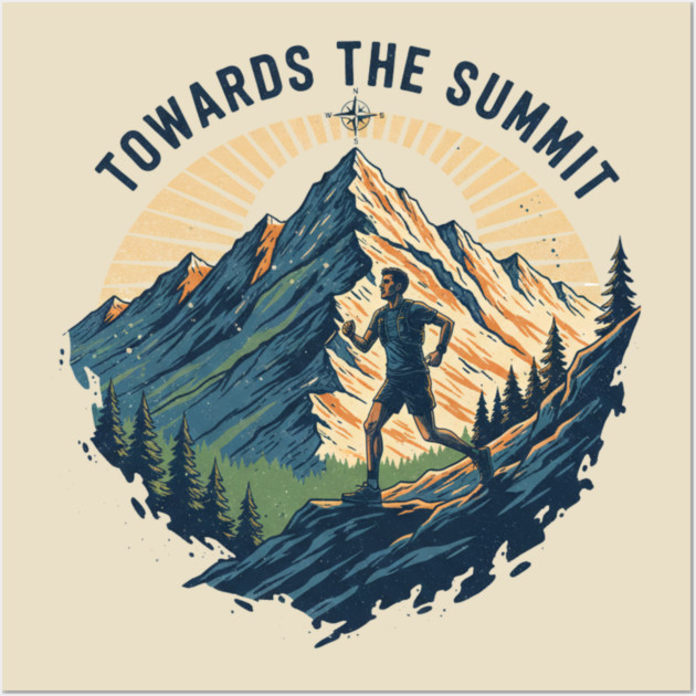 Towards the Summit Wall Art by Creatifly Graphic Tees