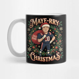 Drake Maye-RRY christmas Patriots, Funny Drake-Maye new england lovers, Patriots football fans Mug