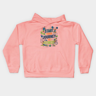 Start Your Journey to Fitness Kids Hoodie