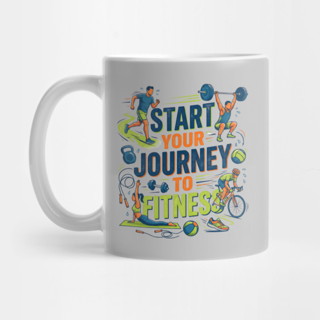 Start Your Journey to Fitness by Creatifly Graphic Tees