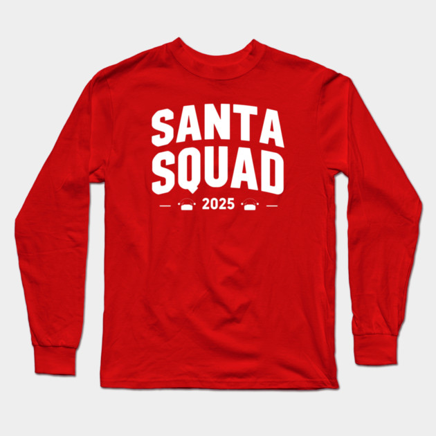 Santa Squad 2025 Matching Christmas Long Sleeve T-Shirt by Ink Lines