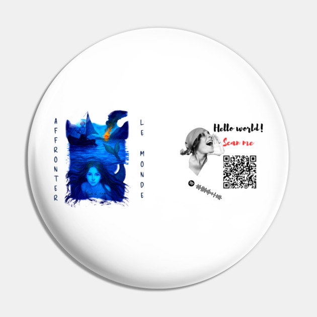 Gringus2000 Romy "Affronter Le Monde" Pin by Art2Wear