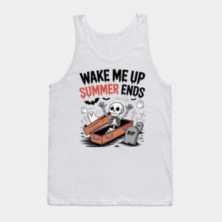 Wake Me Up When Summer Ends Halloween Vibes Tank Top