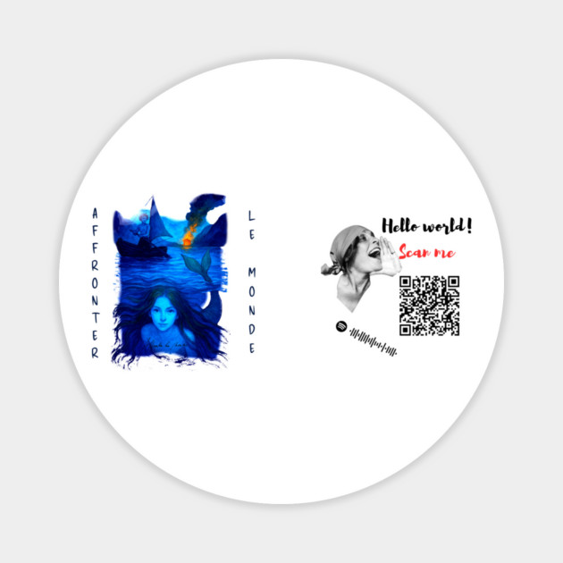 Gringus2000 Romy "Affronter Le Monde" Magnet by Art4Music