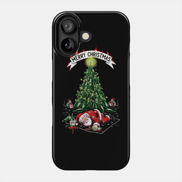 Drunk Santa Claus Phone Case by Dr. Cork
