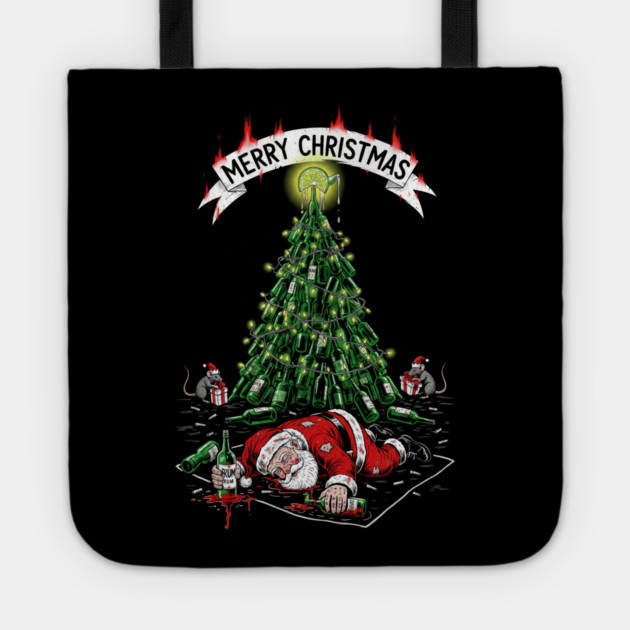 Drunk Santa Claus Tote by Dr. Cork