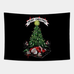 Drunk Santa Claus Tapestry