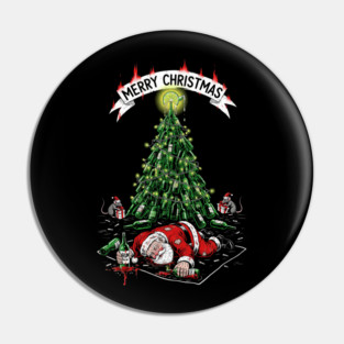 Drunk Santa Claus Pin