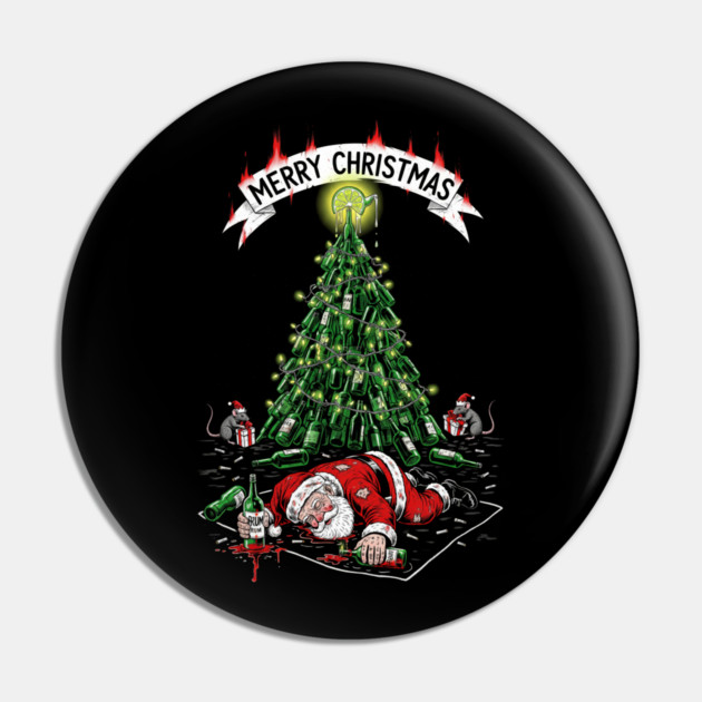 Drunk Santa Claus Pin by Dr. Cork