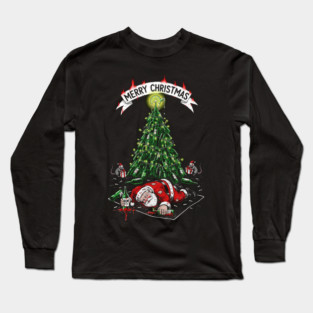 Drunk Santa Claus Long Sleeve T-Shirt