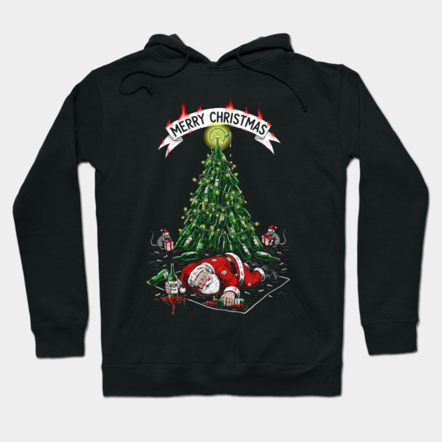 Drunk Santa Claus Hoodie by Dr. Cork
