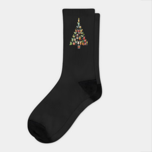 Christmas Tree Cocktails Socks