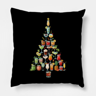 Christmas Tree Cocktails Pillow