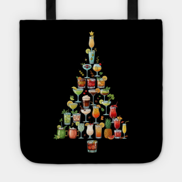Christmas Tree Cocktails Tote by Dr. Cork