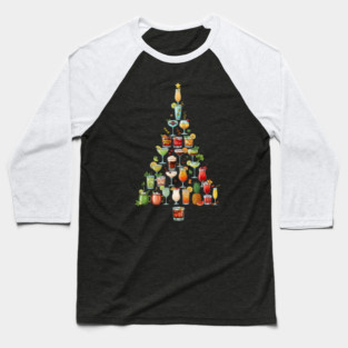 Christmas Tree Cocktails Baseball T-Shirt