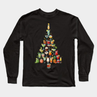 Christmas Tree Cocktails Long Sleeve T-Shirt