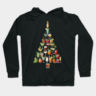 Christmas Tree Cocktails Hoodie