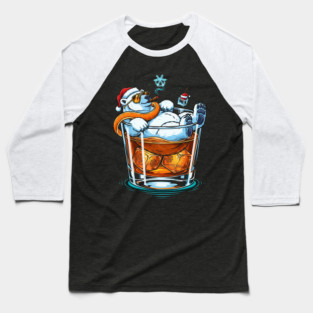 Polar Bear In a Cocktail glass Baseball T-Shirt
